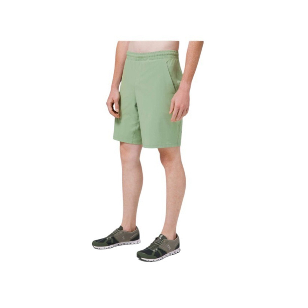 Lululemon Pace Breaker Shorts Mens L Lined Athletic 9 Inch Green Gym Workout